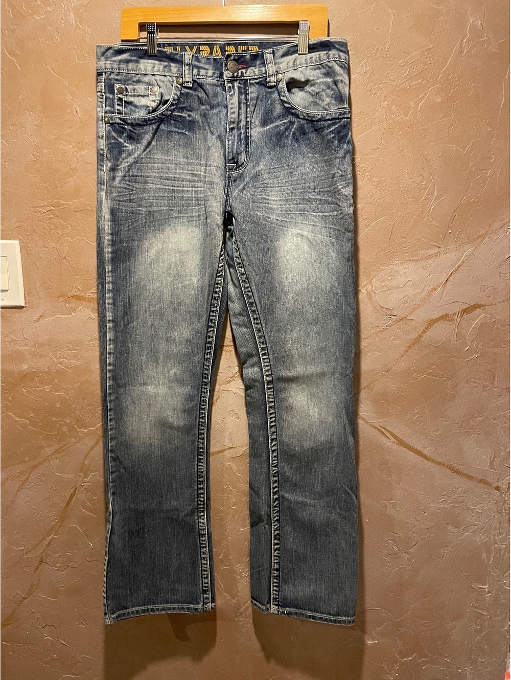 Flypaper women’s bootcut 34x32 jeans y2k embellished pockets